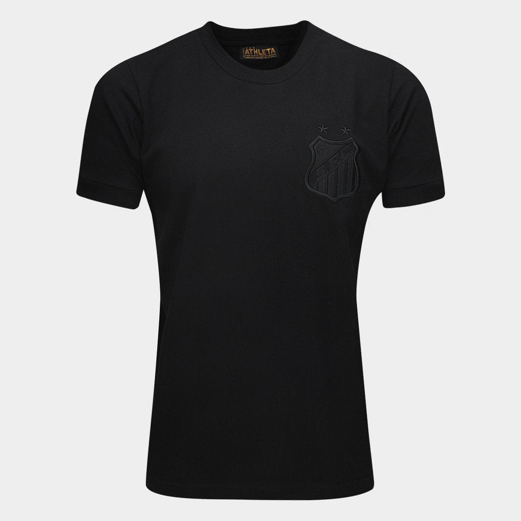 Camisa Santos Monocromatica Masculina - Preto