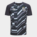 Camisa Santos 26/27 Aquecimento Umbro Masculina - Preto+Branco