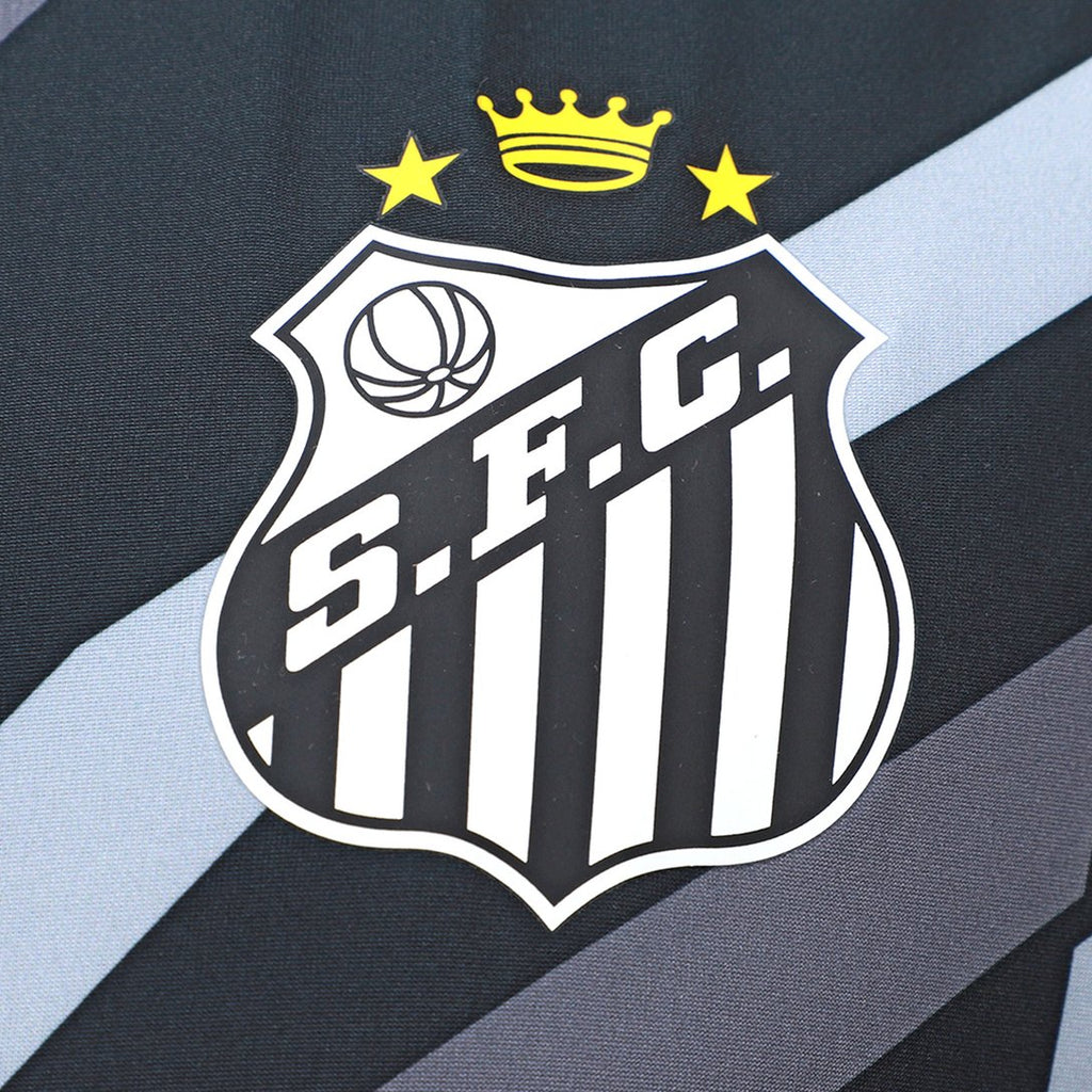 Camisa Santos 26/27 Aquecimento Umbro Masculina - Preto+Branco