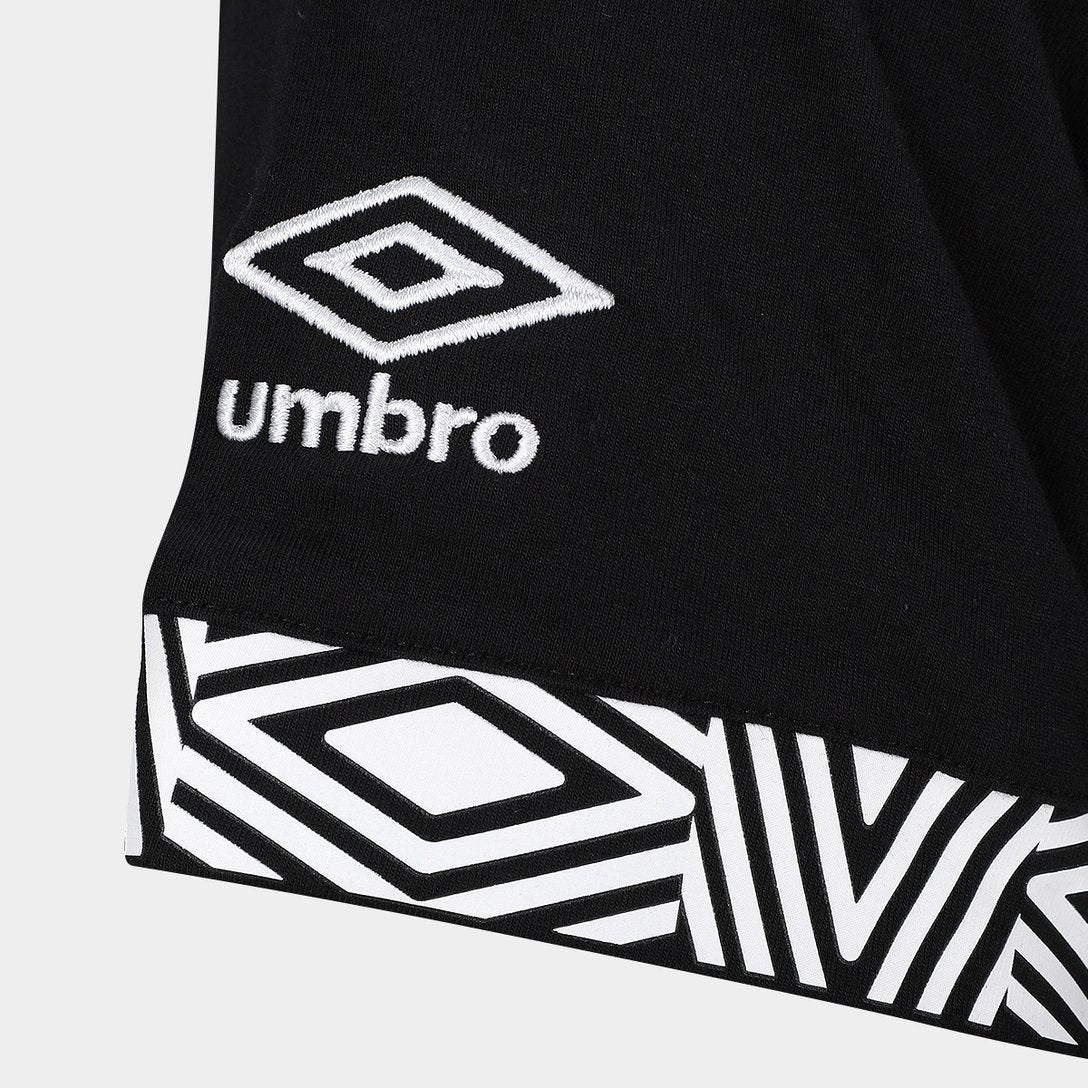 Camisa Santos 26/27 Concentração Umbro Masculina - Preto