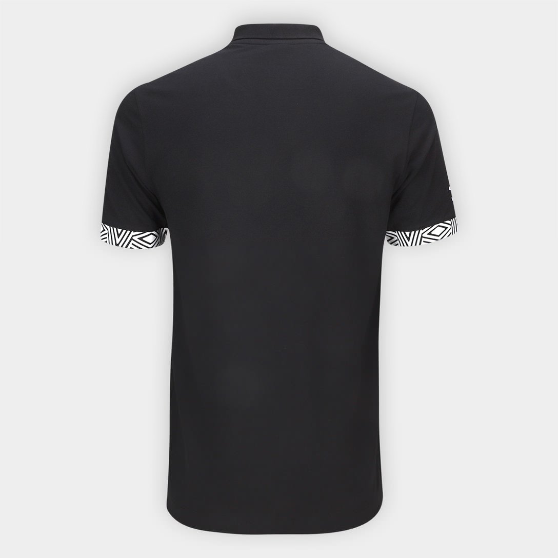 Camisa Polo Santos 26/27 Viagem Umbro Masculina - Preto
