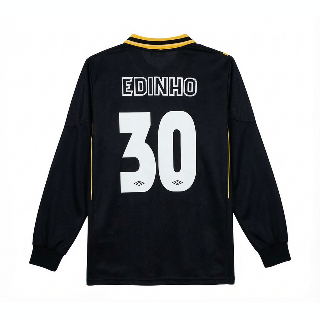 Camisa Retrô Santos Umbro Saúde Unicor 1998 Manga Longa
