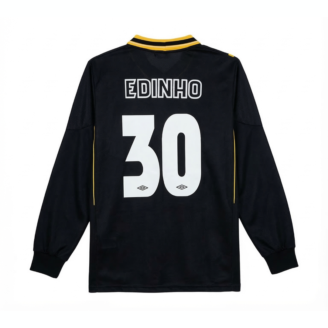 Camisa Retrô Santos Umbro Saúde Unicor 1998 Manga Longa